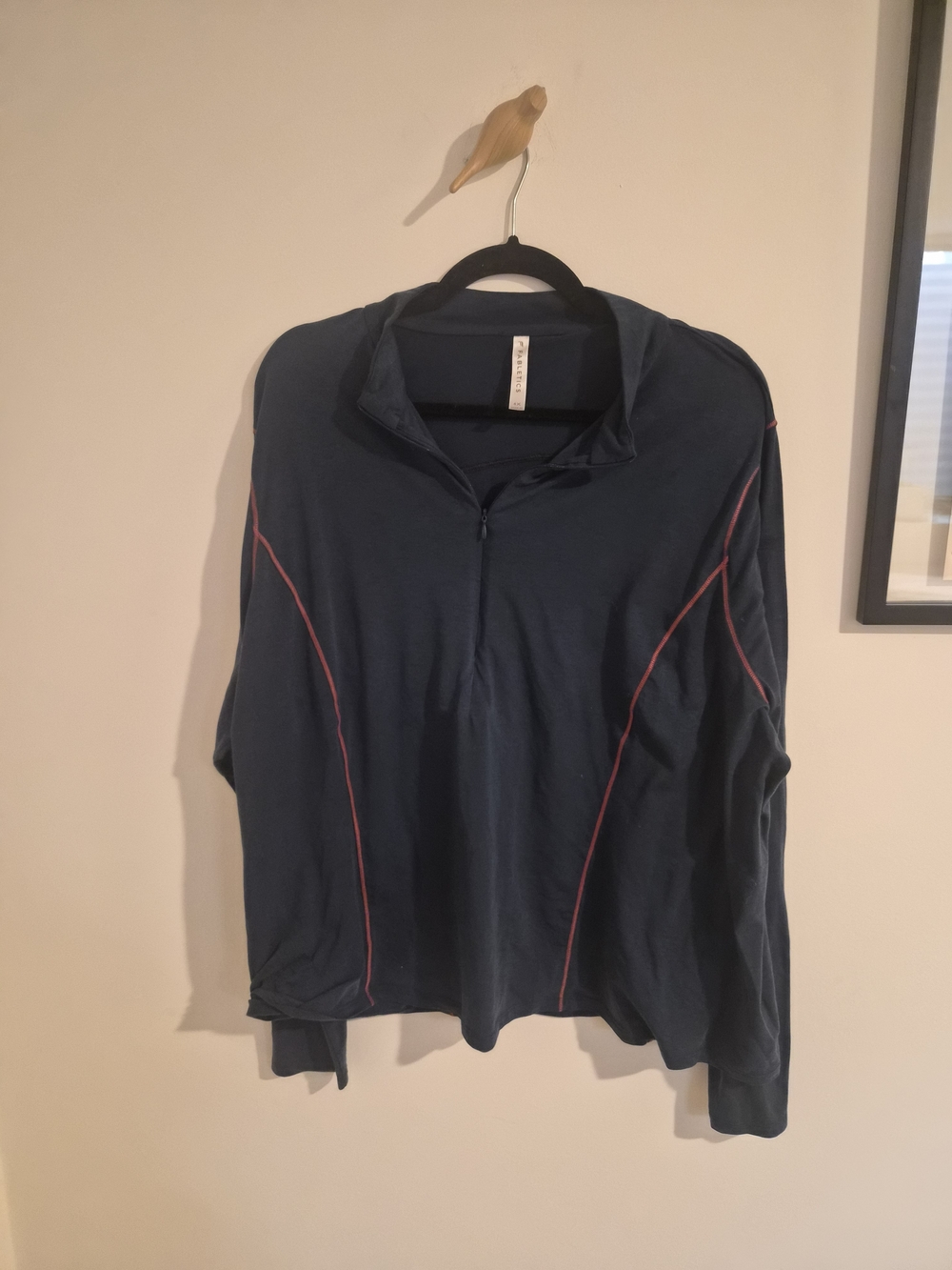 Fabletics | Navy Pullover with Accent Trim